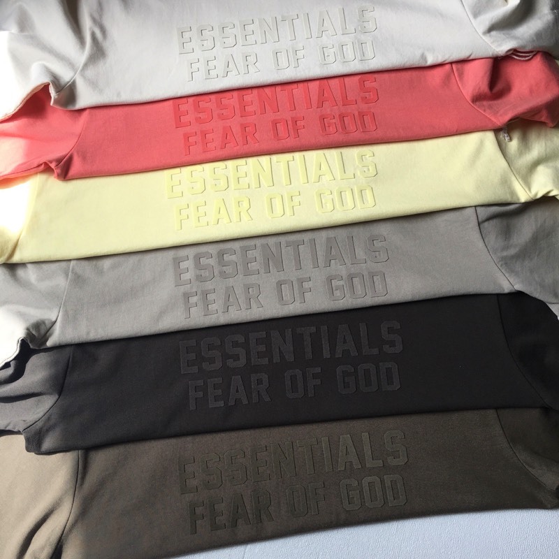 一件代发FOG Fear Of God Essentials 新款新配色出货胸前立体两排字